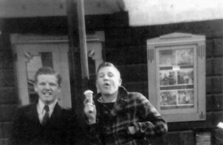 Star Theatre - Some Early Patrons Enjoying An Ice Cream From Pat Weaver